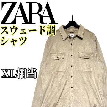 새상품급 ZARA 스트레치 스웨이드조 셔츠 XL 자라