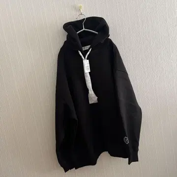 스콧 클럽 계열 MEDOC 택 포함 새상품 블랙 로고 자수 후드티