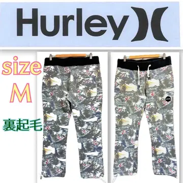할리 Hurley 열대 패턴 속기모 스웨트 팬츠 M