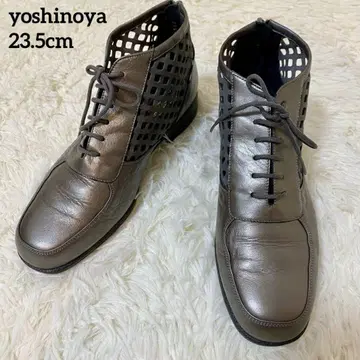 [새상품급] 긴자 요시노야 메쉬 하이컷 신발 백지퍼 스니커즈