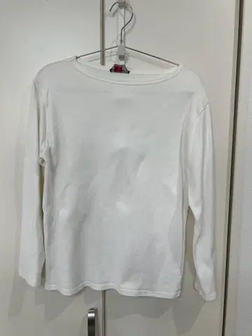 SAINT JAMES 화이트 긴팔 티셔츠