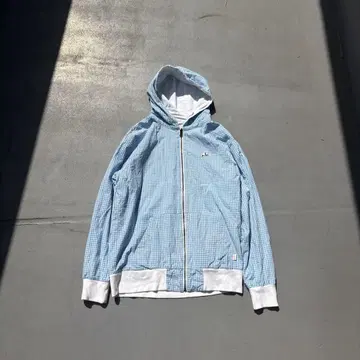 00s Enjoi skateboards 체크 무늬 집업 후드티