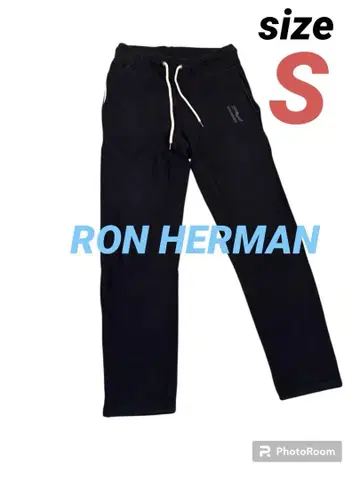 [ 레어 ] RHC 론 헤르만 스웨트 팬츠 R 자수 S 블랙