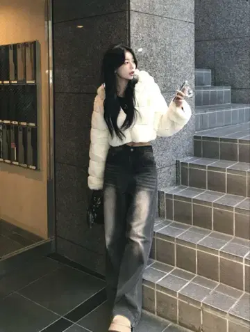 emmy 컬러 워싱 데님 팬츠