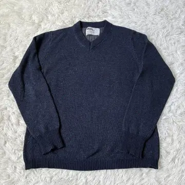 MHL 마가렛호웰 니트 V넥 블루