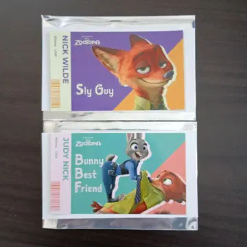 주토피아 로손 스티커 2종