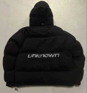 UNKNOWN LONDON 다운 자켓 블랙 큐빅 XL