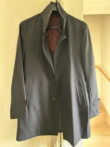 dezert 네이비 남성용 스텐카라 코트