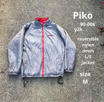 90s Piko y2k 리버서블 나일론 다운 자켓