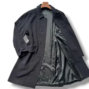 새상품급 캐시미어 혼방 쉽스 스텐카라 코트 롱 블랙 남성용 울 비익