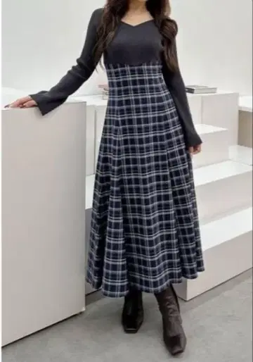 머큐리 듀오 도킹 긴팔 원피스