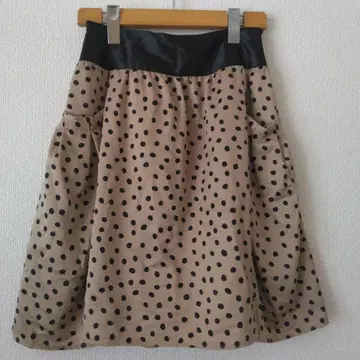 도트 무늬 플레어 스커트 사이즈 58 일본제