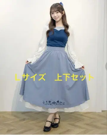 [ 미사용 새상품 ] 시마무라 아리엘 긴팔 스커트 디즈니 할로윈 세트 L