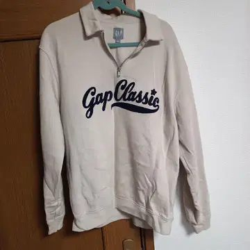 00s GAP 갭 하프 지퍼 맨투맨 트레이닝복 베이지