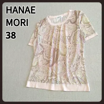 하나에모리 페이즐리 무늬 블라우스 38 HANAE MORI