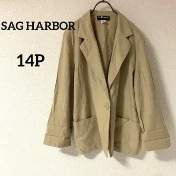 SAG HARBOR 테일러드 자켓 14P 베이지