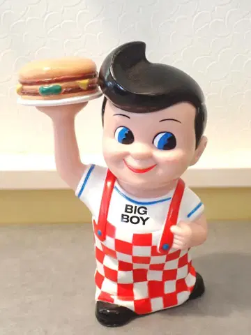 99s BIG BOY 빈티지 저금통 피규어 높이 20cm