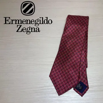 Ermenegildo Zegna 넥타이 비즈니스 올 패턴 빨간색