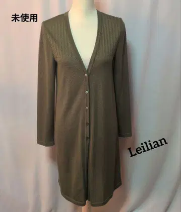 미사용 Leilian 롱 가디건