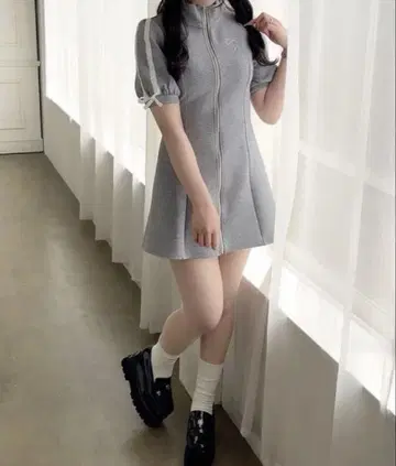 evelyn 리본 저지 원피스