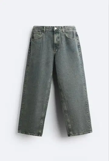 새상품급 [ ZARA자라 ] 워시 스트레이트 데님 팬츠 EU 38|오일