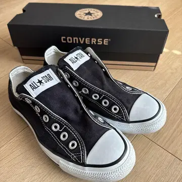 컨버스 스니커즈 블랙 BLACK 끈 없는 슬립온