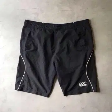 CANTERBURY 캔터베리 하프 팬츠 블랙 폴리에스테르