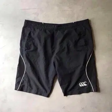 CANTERBURY 캔터베리 하프 팬츠 블랙 폴리에스테르