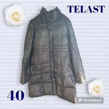 TELAST 다운 자켓 여성용 블랙 L 사이즈