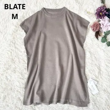 BLATE 브라트 프렌치 슬리브 니트 풀오버 SMOKEMOCHA