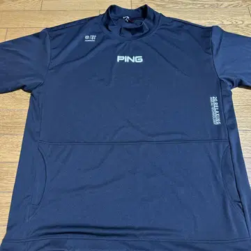 핑 PING 남성용 애드엘름 반팔 모크넥 셔츠