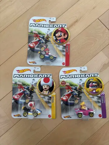 마리오 카트 미니카 세트 핫휠 3개
