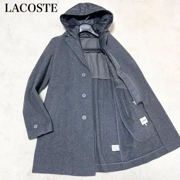 새상품급 라코스테 LACOSTE 체스터 코트 후드 부착 라이너 그레이