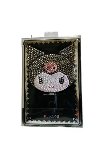 [ 새상품 ] Kuromi 스톤 장식 핸드 거울