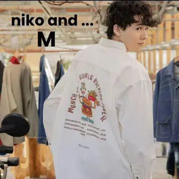 [ 새상품급 중고 ] niko and - Ryu Ambe 콜라보 셔츠
