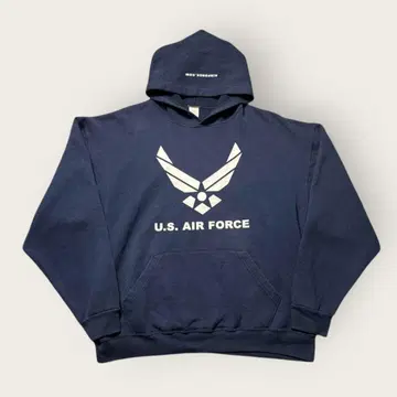 USA US AIR FORCE 후드티 후디 빅 로고 네이비