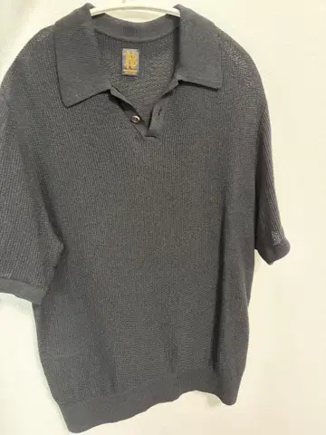 BATONER OX SUMMER KNIT POLO S/S Black