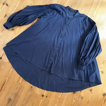 mizuiro ind 네이비 긴팔 셔츠 블라우스
