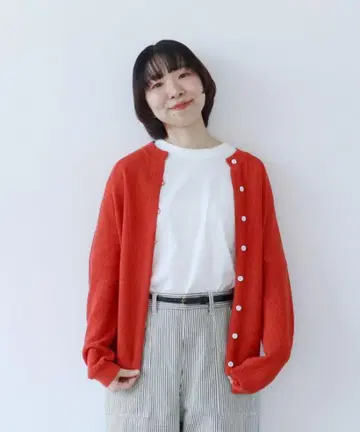 팰리시 비스코스 린넨 래글런 가디건