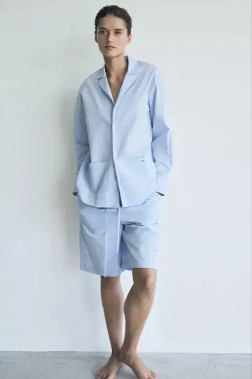 ZARA 코튼 파자마 셔츠