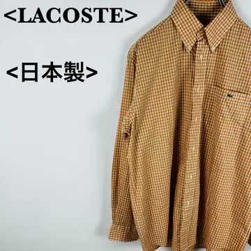 [새상품급] 라코스테 체크 셔츠 가을 옷 일본제