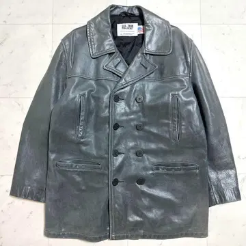 레어 컬러 Schott 740N PEA JACKET 올 가죽 XL