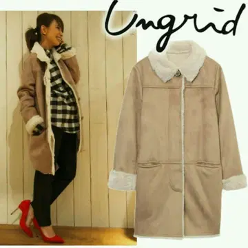 Ungrid [ S ] 무스탕 퍼 롱 코트 언그리드