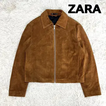 새상품급 ZARA 스웨이드 싱글 라이더 자켓 소가죽 카우 레더
