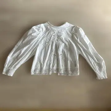 IENA SLOBE 화이트 자수 긴팔 셔츠