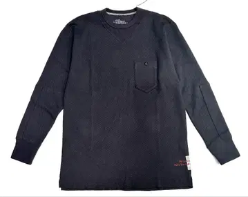 GERUGA 가 4본침 허니콤 서멀 남성용 와플 T셔츠 BLACK