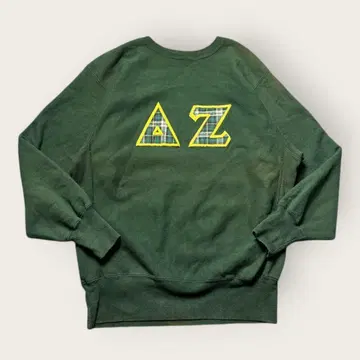 90s Champion 리버스 위브 AZ 칼리지풍 로고 그린