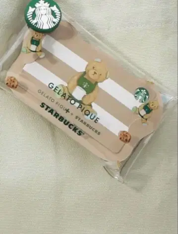 스타벅스 gelato pique 콜라보 멀티 케이스와 카드