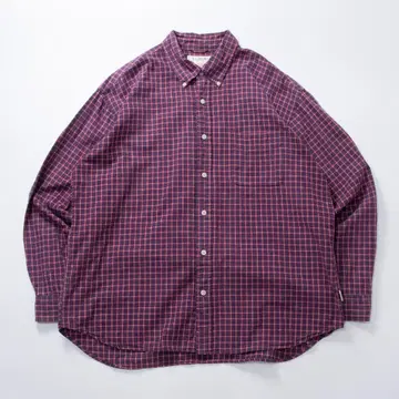 J.CREW 제이크루 긴팔 셔츠 미니 체크 레드 네이비