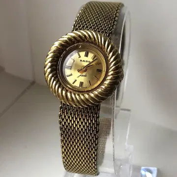 [새상품급] RADO 라도 기계식 골드 메쉬 아날로그 시계 작동품
